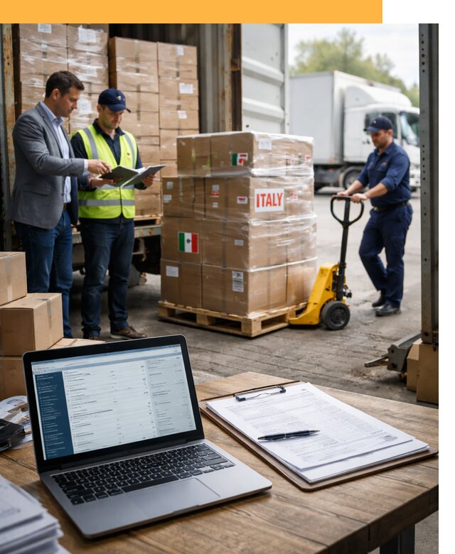 Доставка грузов из Италии: морские и авиаперевозки от 19249