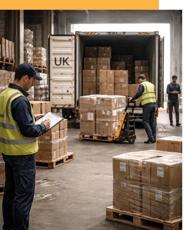 Доставка грузов из Великобритании с таможенным оформлением от 13368