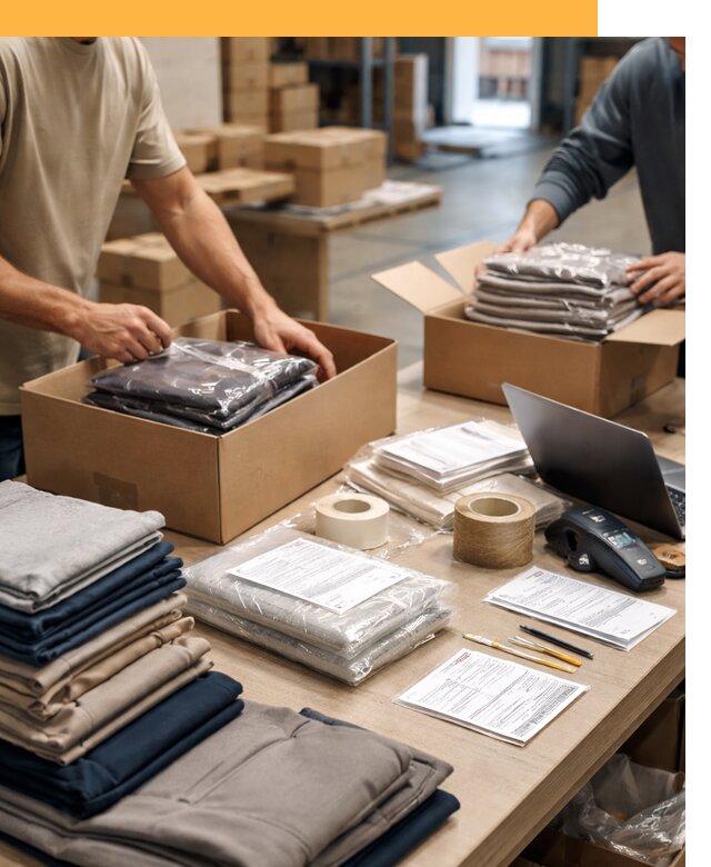 Перевозка одежды по миру от 8021 руб. с таможенным оформлением