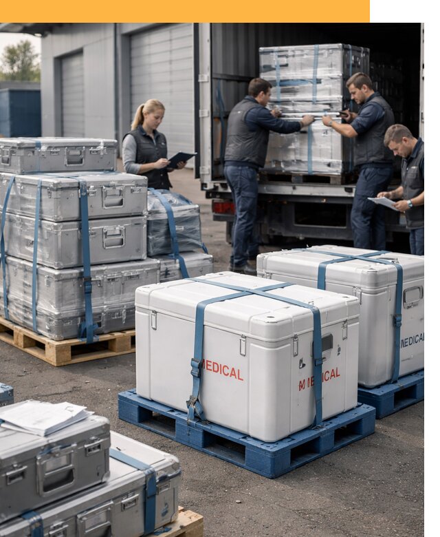 Перевозка медицинского оборудования по всему миру от 16041 руб